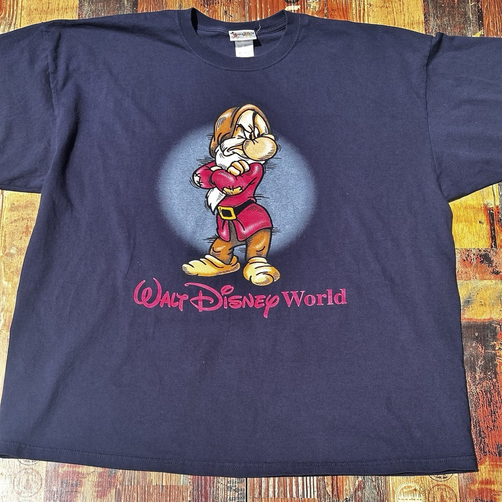 Vintage Y2K Walt Disney World Grumpy T-shirt Men’s XXL 2xl Disney Bound Dad Tee